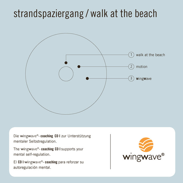 Música wingwave - Álbum 1 „strandspaziergang - paseo por la playa“ -paquete