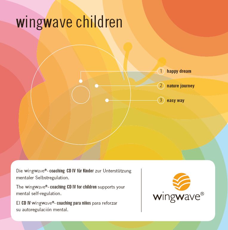 CD Cover: wingwave children. Titel: happy dream, nature journey,easy way